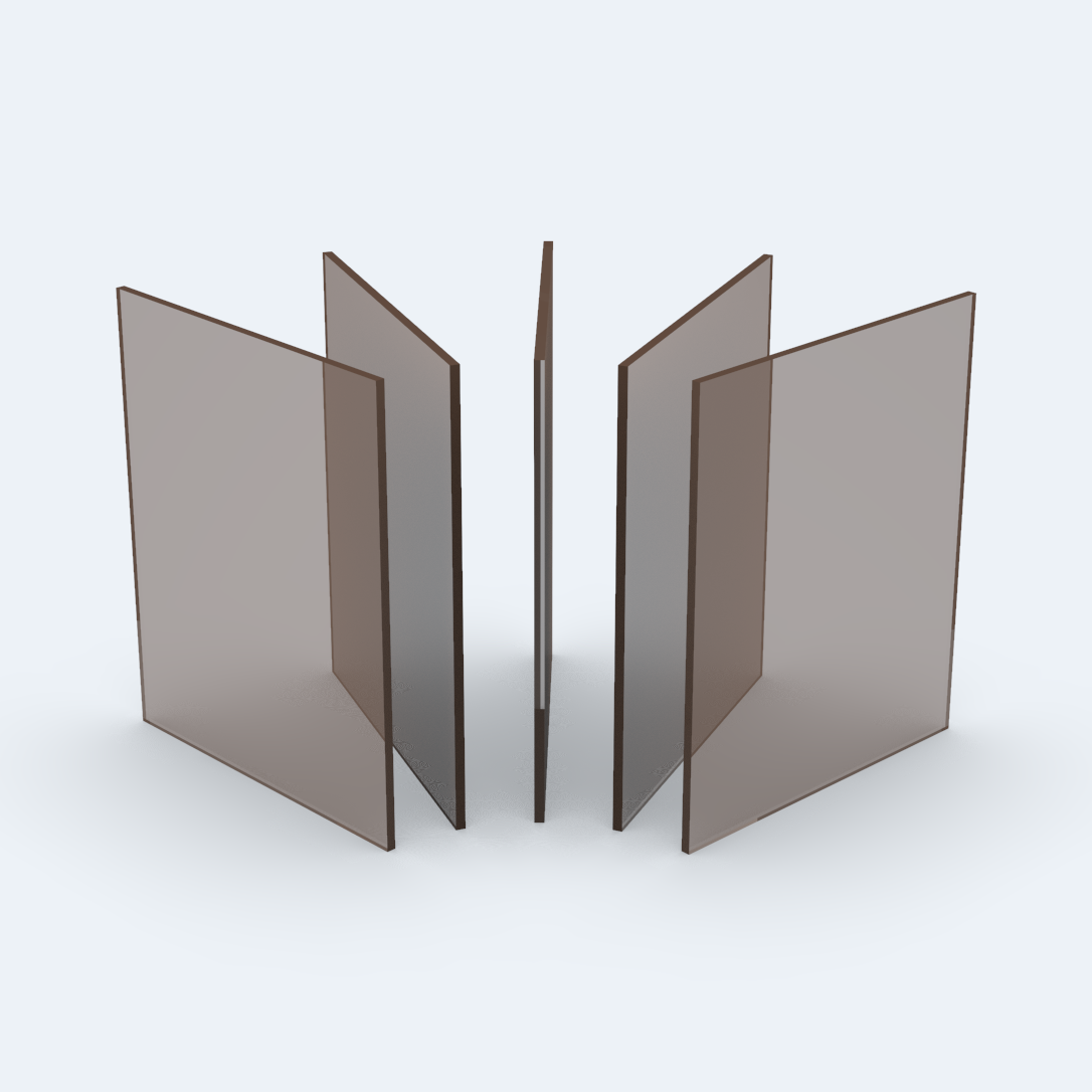 PLEXIGLAS® Zuschnitte getönt, flexibel und stabil